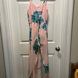 Pink Lily high low romper